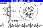ATE 24.0136-0123.1 тормозной диск на VW TOUAREG (7P5)