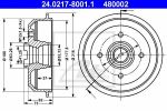ATE 24.0217-8001.1 тормозной барабан на FORD FIESTA фургон (FVD)