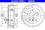 ATE 24.0223-0009.1 тормозной барабан на MERCEDES-BENZ T1 c бортовой платформой/ходовая часть (601)