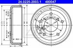 ATE 24.0225-2003.1 тормозной барабан на VW LT 28-35 I автобус (281-363)