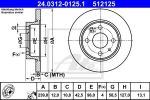 ATE 24.0312-0125.1 Диски тормозные ВАЗ 2108 POWER DISC