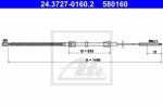 ATE 24.3727-0160.2 трос, стояночная тормозная система на VW GOLF III (1H1)