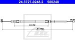 ATE 24.3727-0248.2 трос, стояночная тормозная система на 1 (F21)