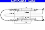 ATE 24.3727-0348.2 трос, стояночная тормозная система на PEUGEOT BOXER фургон (230L)