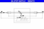 ATE 24.3727-0472.2 трос, стояночная тормозная система на MERCEDES-BENZ SPRINTER 3,5-t c бортовой платформой/ходовая часть (906)