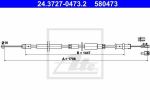 ATE 24.3727-0473.2 трос, стояночная тормозная система на MERCEDES-BENZ SPRINTER 3,5-t c бортовой платформой/ходовая часть (906)