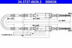 ATE 24.3727-0636.2 Трос руч.тормоза FORD TRANSIT 80-190 94-12.99 L=2823мм для одинарных колёс