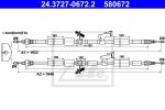 ATE 24.3727-0672.2 трос, стояночная тормозная система на FORD KUGA I
