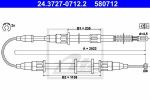 ATE 24.3727-0712.2 трос, стояночная тормозная система на OPEL ASCONA C Наклонная задняя часть (84_, 89_)