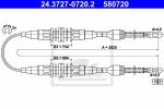 ATE 24.3727-0720.2 трос, стояночная тормозная система на OPEL KADETT E (39_, 49_)