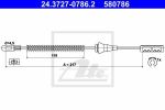 ATE 24.3727-0786.2 трос, стояночная тормозная система на OPEL CORSA C (F08, F68)
