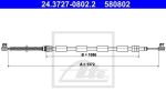 ATE 24.3727-0802.2 трос, стояночная тормозная система на PEUGEOT 205 II (20A/C)