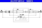 ATE 24.3727-0813.2 трос, стояночная тормозная система на PEUGEOT 306 Наклонная задняя часть (7A, 7C, N3, N5)