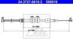 ATE 24.3727-0819.2 трос, стояночная тормозная система на PEUGEOT 306 (7B, N3, N5)