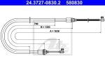 ATE 24.3727-0830.2 трос, стояночная тормозная система на PEUGEOT 206 SW (2E/K)
