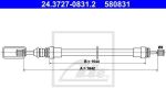 ATE 24.3727-0831.2 трос, стояночная тормозная система на PEUGEOT 405 I (15B)