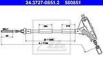 ATE 24.3727-0851.2 трос, стояночная тормозная система на PEUGEOT 406 (8B)