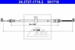 ATE 24.3727-1718.2 трос, стояночная тормозная система на NISSAN MICRA III (K12)