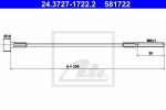 ATE 24.3727-1722.2 трос, стояночная тормозная система на NISSAN MICRA III (K12)