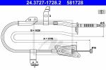 ATE 24.3727-1728.2 трос, стояночная тормозная система на NISSAN PRIMERA (P12)