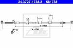 ATE 24.3727-1738.2 трос, стояночная тормозная система на NISSAN QASHQAI (J11, J11_)