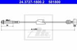 ATE 24.3727-1800.2 трос, стояночная тормозная система на FORD FIESTA IV (JA_, JB_)