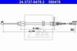 ATE 24372704782 ТРОС РУЧНИКА MER W212 1.8-6.2 09- ЗАД L R (L=743mm)