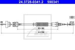 ATE 24.3728-0341.2 трос, управление сцеплением на PEUGEOT EXPERT фургон (222)
