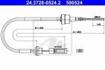 ATE 24.3728-0524.2 трос, управление сцеплением на FIAT BRAVO I (182)