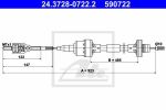ATE 24.3728-0722.2 трос, управление сцеплением на OPEL ASTRA F Наклонная задняя часть (53_, 54_, 58_, 59_)
