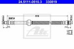 ATE 24.5111-0510.3 тормозной шланг на NISSAN INTERSTAR c бортовой платформой/ходовая часть