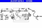 ATE 24.5157-0219.3 тормозной шланг на OPEL ASTRA H (L48)