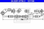 ATE 24.5291-0756.3 тормозной шланг на SUZUKI GRAND VITARA II (JT)