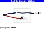 ATE 24.8190-0938.2 сигнализатор, износ тормозных колодок на PORSCHE 911 (997)