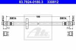 ATE 83.7824-0180.3 Шланг торм.зад. Audi 80, 100, A6, VW Golf