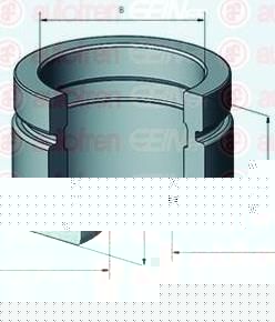 AUTOFREN SEINSA D025456 поршень, корпус скобы тормоза на VW PASSAT Variant (3B6)