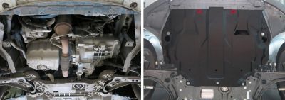 АВТОБРОНЯ Защита двигателя SKODA Yeti 09- 1,2/1,8/2,0 МКПП/АКПП (111.05107.1, 111.05107.1)