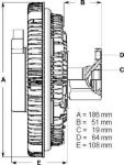Beru LK031 сцепление, вентилятор радиатора на MAN M 90