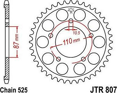 BIKE ALERT Звезда цепного привода (JTR 807 48)