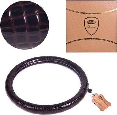 BOLK PREMIUM BK01312BR-L Оплетка на рулевое колесо L 40см натуральная кожа коричневая коробка BOLK PREMIUM BK01312BR-L Оплетка на рулевое колесо L 40см натуральная кожа коричневая коробка