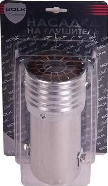 BOLK PREMIUM BK01449SR Насадка на глушитель 73х148х62мм алюминиевая