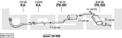 Bosal 032.173.71 система выпуска ог на FIAT FIORINO фургон (146)