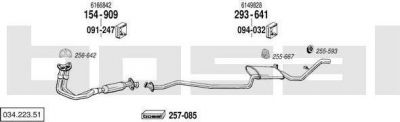 Bosal 034.223.51 система выпуска ог на FORD FIESTA II (FBD)