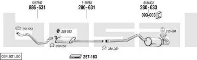 Bosal 034.621.50 система выпуска ог на FORD TRANSIT автобус (T_ _)