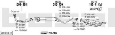 Bosal 060.960.41 система выпуска ог на OPEL VECTRA B (36_)