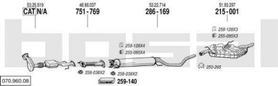 Bosal 070.960.08 система выпуска ог на SAAB 9-5 (YS3E)
