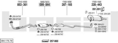 Bosal 084.175.79 система выпуска ог на TOYOTA COROLLA (_E10_)