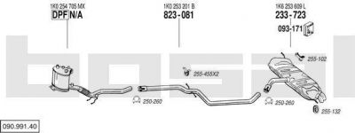 Bosal 090.991.40 система выпуска ог на VW GOLF V (1K1)