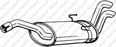 Bosal 135-063 глушитель выхлопных газов конечный на CITROEN EVASION (22, U6)