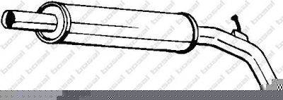 BOSAL Глуш сред часть CORDOBA/IBIZA/POLO 93-98 6K6253409/6K6253409J/6K6253409Q (6K6253409, 227-461)